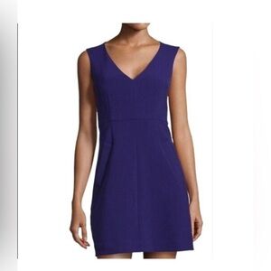 Diane von Furstenberg DVF Womens Purple Halle Cocktail Dress Sz 12 Formal Party